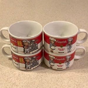 Set of 4 Campbell’s Soup 14 Oz. Mugs by West Wood (c) 1997